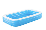 54009 Bestway Inflatable pool  10ft x 6ft x 22inch Blue Rectangular Pool with Free Electrical Pump
