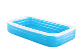 54009 Bestway Inflatable pool  10ft x 6ft x 22inch Blue Rectangular Pool with Free Electrical Pump