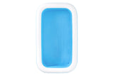 54009 Bestway Inflatable pool  10ft x 6ft x 22inch Blue Rectangular Pool with Free Electrical Pump
