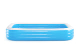 54009 Bestway Inflatable pool  10ft x 6ft x 22inch Blue Rectangular Pool with Free Electrical Pump