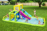 Bestway (53387)  23'4" x 10'2" x 8'8" Splash Course Mega Water Park Jumper And Slider For Kids