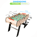 Foosball Table Fold ( Space Saver) (4.50 ft x 2.42 ft x 2.67 ft)