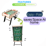 Foosball Table Fold ( Space Saver) (4.50 ft x 2.42 ft x 2.67 ft)