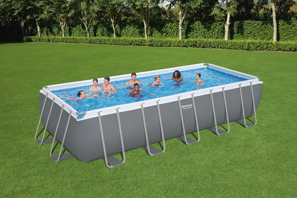 Bestway (5612B) power Steel Portable swimming Pool Size - 21 Ft x 9 Ft ...