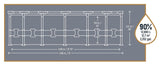 Bestway (5618W)Round Steel Pro MAX™ 13' x 48"/3.96m x 1.22m Pool Set