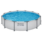 Bestway (56416) Round Above Ground Portable Swimming Pool For Kids And Adults 12ft x 2.49ft /3.66m x 76cm