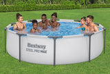 Bestway 56408 Round Above Ground Portable Swimming Pools For Kids And Adults 10ft x 2.49ft/3.05m x 76cm