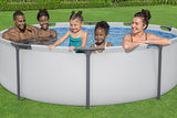 Bestway 56408 Round Above Ground Portable Swimming Pools For Kids And Adults 10ft x 2.49ft/3.05m x 76cm