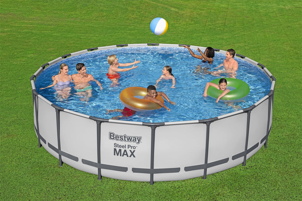 Bestway Above Ground Portable Swimming Pool Family Set 18ft x 4ft ...