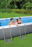 56466  Bestway Power Steel® 18 ft x 9 ft x 4 ft Rectangular Pool Set