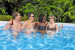 56466  Bestway Power Steel® 18 ft x 9 ft x 4 ft Rectangular Pool Set