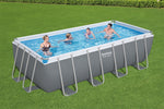 Bestway (56670) Rectangular Above Ground Portable Swimming Pool Set 16.01ft x 8ft x 4ft