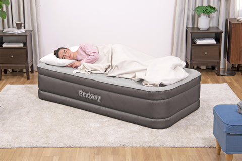 (69048) Bestway® 75" x 38" x 18"/1.91m x 97cm x 46cm Fortech Air Mattress Twin Built-in AC pump