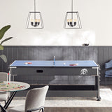 4-in-1 Multi Gaming Table  (Pool + Table Tennis + Air Hockey + Office Table) (7 ft x 3.8 ft x 2.9 ft)