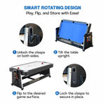 4-in-1 Multi Gaming Table  (Pool + Table Tennis + Air Hockey + Office Table) (7 ft x 3.8 ft x 2.9 ft)