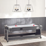 4-in-1 Multi Gaming Table  (Pool + Table Tennis + Air Hockey + Office Table) (7 ft x 3.8 ft x 2.9 ft)