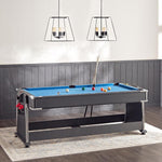 4-in-1 Multi Gaming Table  (Pool + Table Tennis + Air Hockey + Office Table) (7 ft x 3.8 ft x 2.9 ft)
