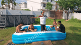54009 Bestway Inflatable pool  10ft x 6ft x 22inch Blue Rectangular Pool with Free Electrical Pump