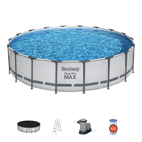 Bestway (56462) Above Ground Portable Swimming Pool Family Set 18ft x 4ft/5.49m x 1.22m