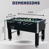 foosball dimensions size