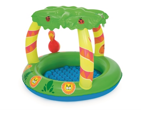 Bestway (52179) Friendly Jungle Play Swimming Pool For Kids 39" x 36" x 28"/3.2 Ft x 2.9Ft x 2.3 Ft