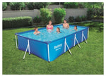 Bestway (56405) Above Ground Portable Swimming Pool For Kids And Adults 13.1 ft x 6.11 ft x 2.6 ft