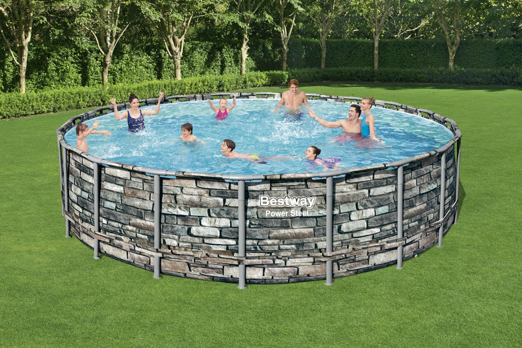 Swimming ground portable 22ft Above Bestway x – in. Pool 52