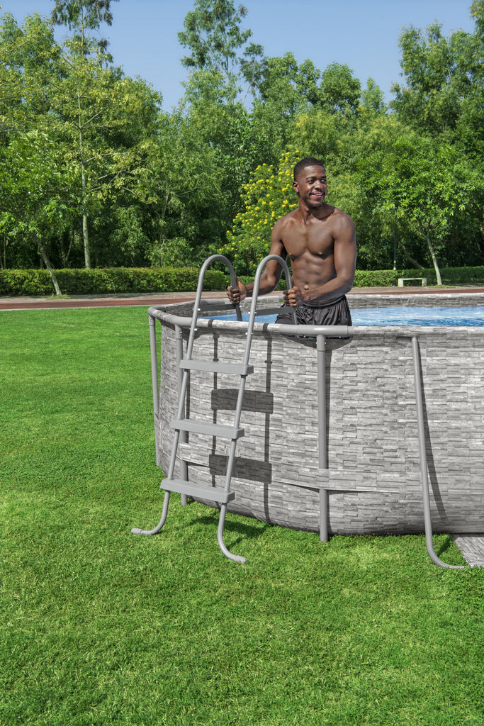 Bestway Portable Swimming Pool 14ft x 8.20ft x 3.5ft – Aquafun.in