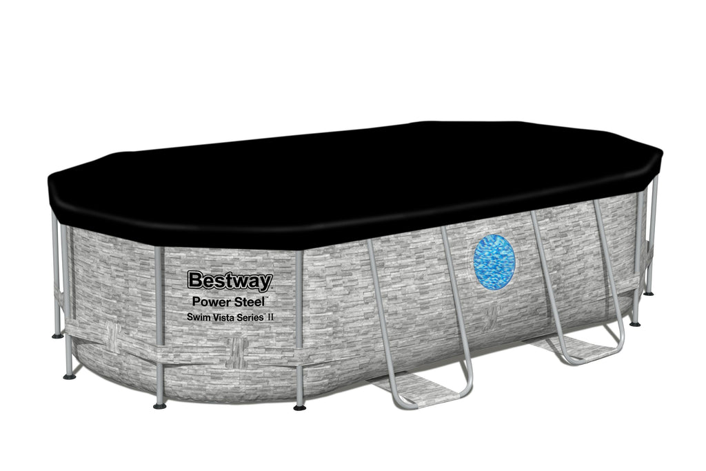 Bestway Portable Swimming Pool 14ft x 8.20ft x 3.5ft – Aquafun.in