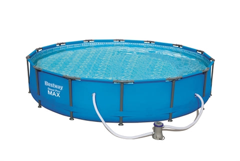 Bestway 56595 Above Ground Steel Pro Max 14ft x 2.85ft/ 4.27m x 84cm Pool Set For Adults And Kids