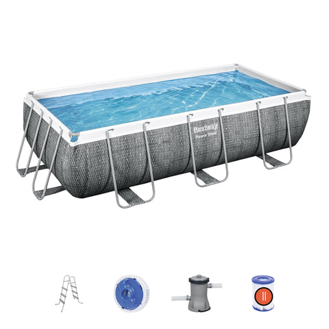 56721 Readymade Pvc Metal Frame Swimming pool 13'3" x 6'7" x 3.4'
