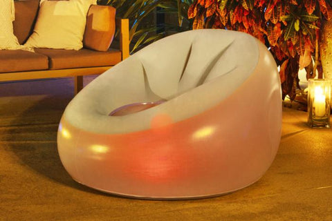 Bestway® 40" x 38" x 28"/1.02m x 97cm x 71cm Inflate-A-Chair LED Air Chair