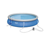 Bestway (57316) Fast Set Above Ground Portable Pool Set For Kids And Adults 15ft x 2.75 ft