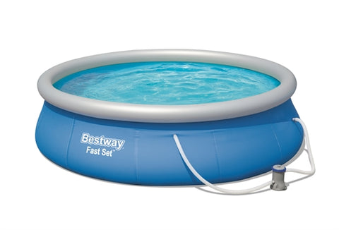 Bestway (57321) Above Ground Portable Fast Set Pool For Kids And Adults